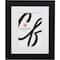 Craig Frames Bauhaus Mystic Satin Black Picture Frame with Mat